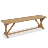 vidaXL Outdoor Bench Solid Teak 150x35x45 cm