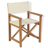vidaXL Outdoor Director Chair Teak 58x53x85 cm