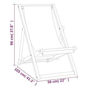 Kempingová židle teak 56 x 105 x 96 cm krémová - obrázek 9
