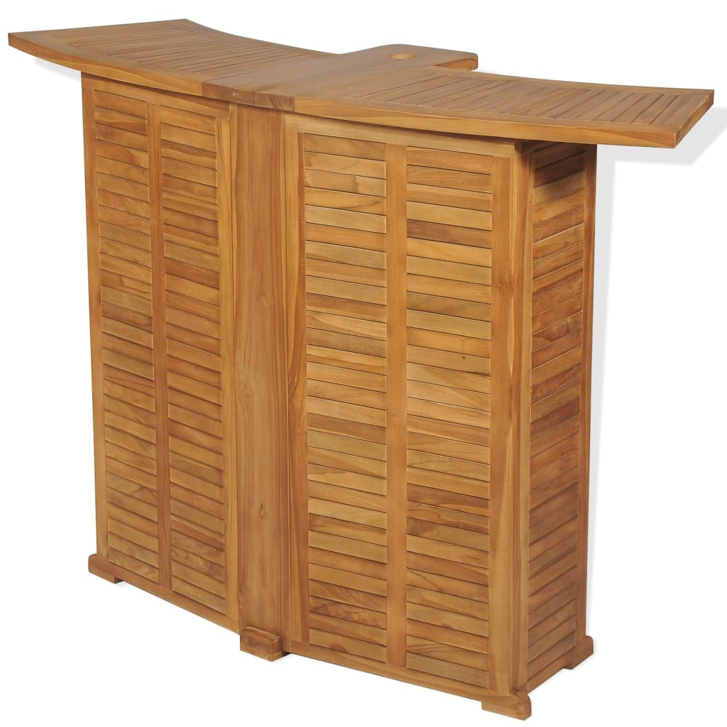 Table Pliable De Bar 155x53x105 Cm Bois De Teck Solide VidaXL 13 width=274