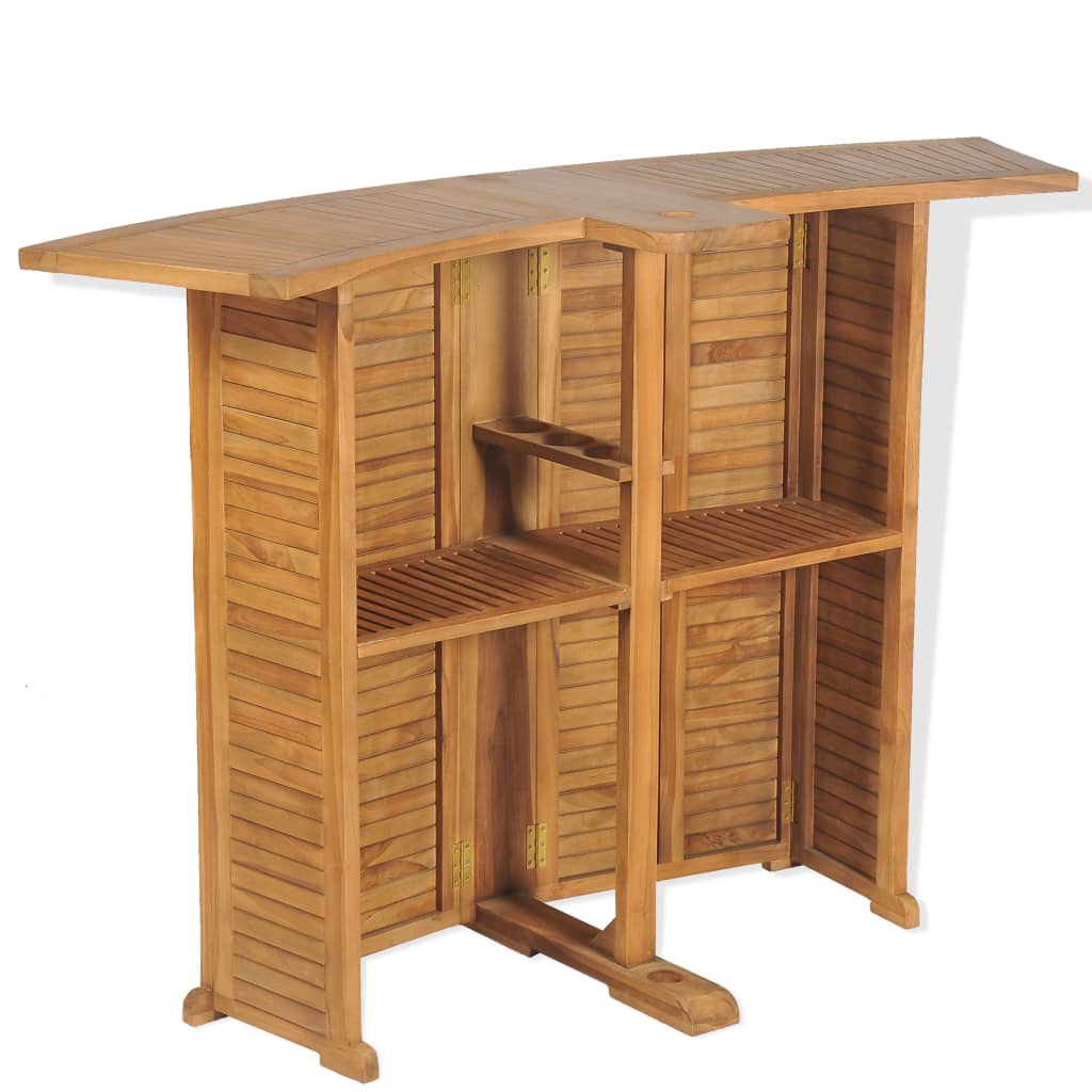 Table Pliable De Bar 155x53x105 Cm Bois De Teck Solide VidaXL 17 width=274