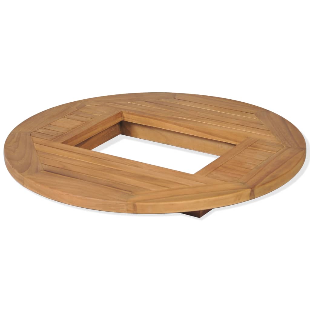vidaXL Stolní deska na basu piva, teak, 70 cm