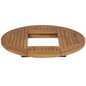 Stolní deska na basu piva, teak, 70 cm - obrázek 4
