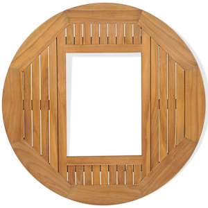 Stolní deska na basu piva, teak, 70 cm - obrázek 5