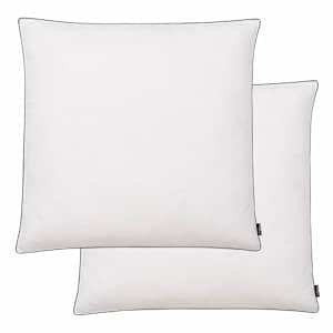vidaXL sulgedest/udusulgedest kerged padjad, 2 tk, 80 x 80 cm, valge