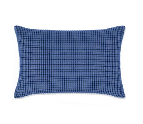vidaXL Zestaw 2 poduszek z weluru w kolorze niebieskim, 40x60 cm