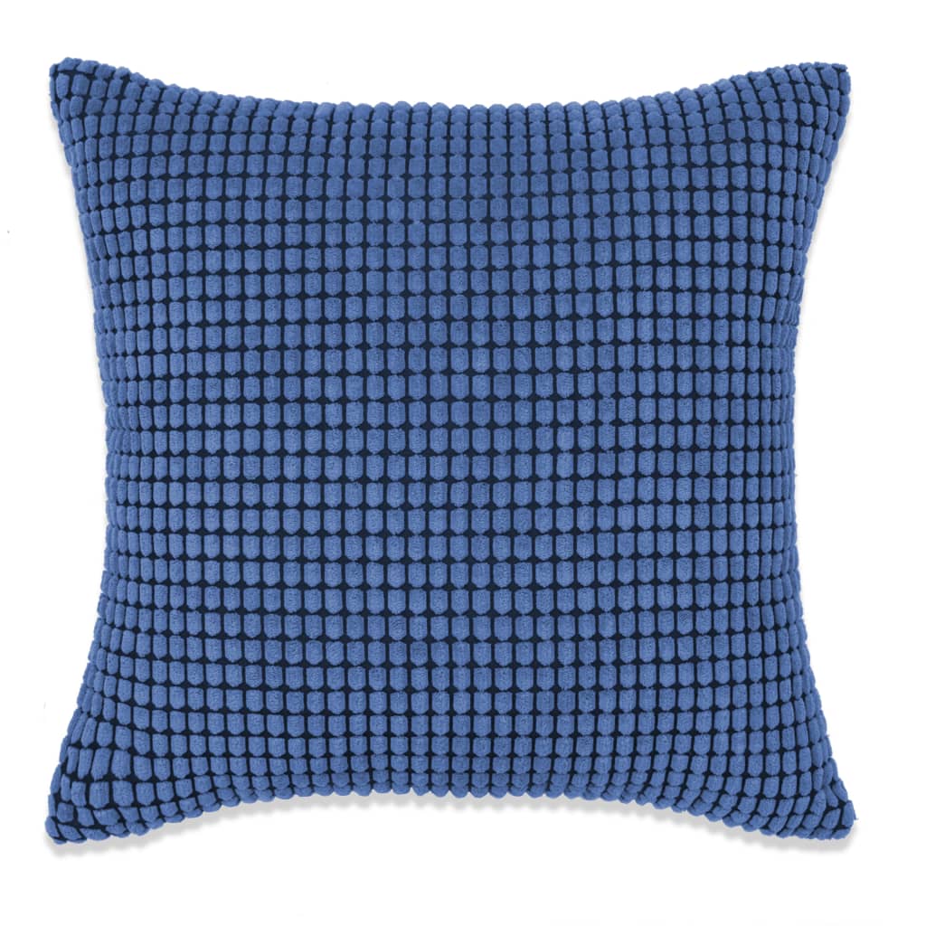 

vidaXL Sierkussenset 60x60 cm velours blauw 2-delig