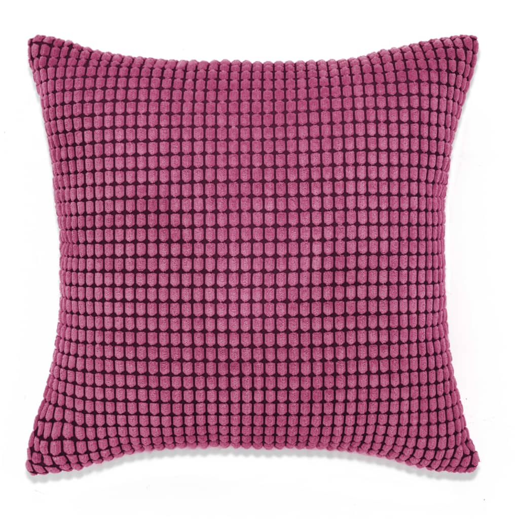 vidaXL Sierkussenset 45x45 cm velours roze 2-delig