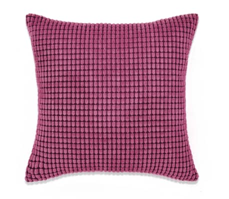 vidaXL Jeu de coussin 2 pcs Velours 45 x 45 cm Rose