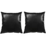 vidaXL 2 db poliuretán párna 45 x 45 cm fekete
