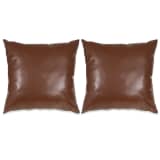 vidaXL Komplet blazin 2 kosa PU 45x45 cm rjave barve