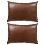 vidaXL 2 db poliuretán párna 40 x 60 cm barna