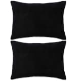 vidaXL 2 db velúr párna 40 x 60 cm fekete
