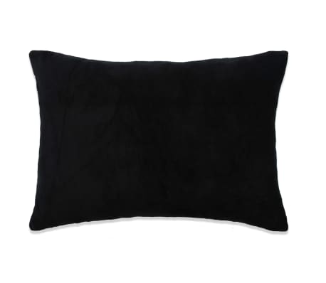 vidaXL Coussins 2 pcs Tissu 40x60 cm Noir