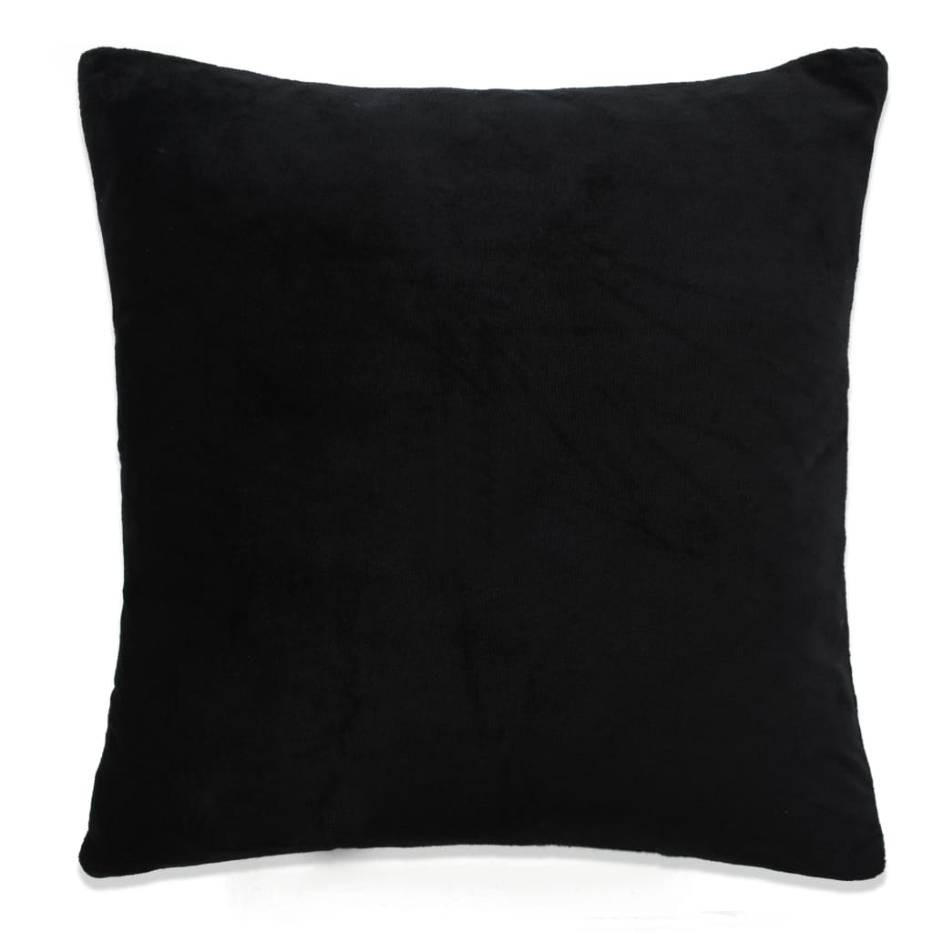 vidaXL Huse de perne decorative, 4 buc., negru, 40x40 cm, textil