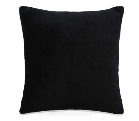 vidaXL Cushion Covers 4 pcs Velour 80x80 cm Black