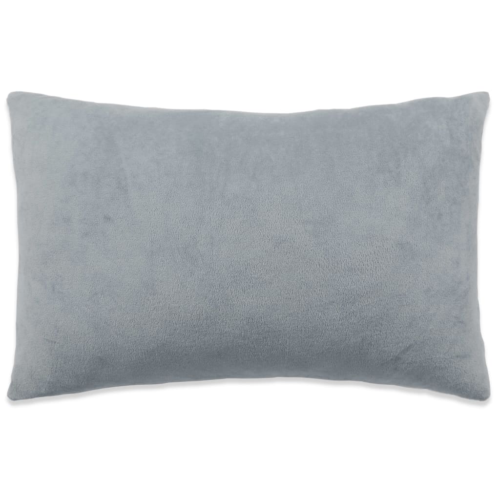vidaXL Комплект възглавници, 2 бр, текстил, 40x60 см, сиви