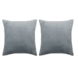 vidaXL 2 db velúr párna 60 x 60 cm szürke