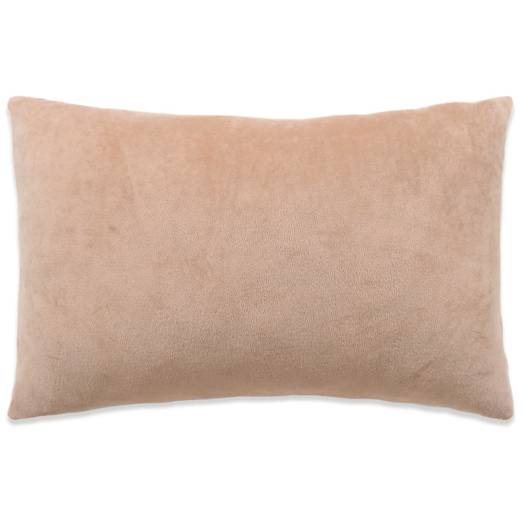 

vidaXL 2-delige Sierkussenset 40x60 cm stof beige