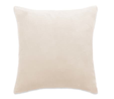 vidaXL Set jastuka od tkanine 2 kom 45 x 45 cm sivkastobijeli