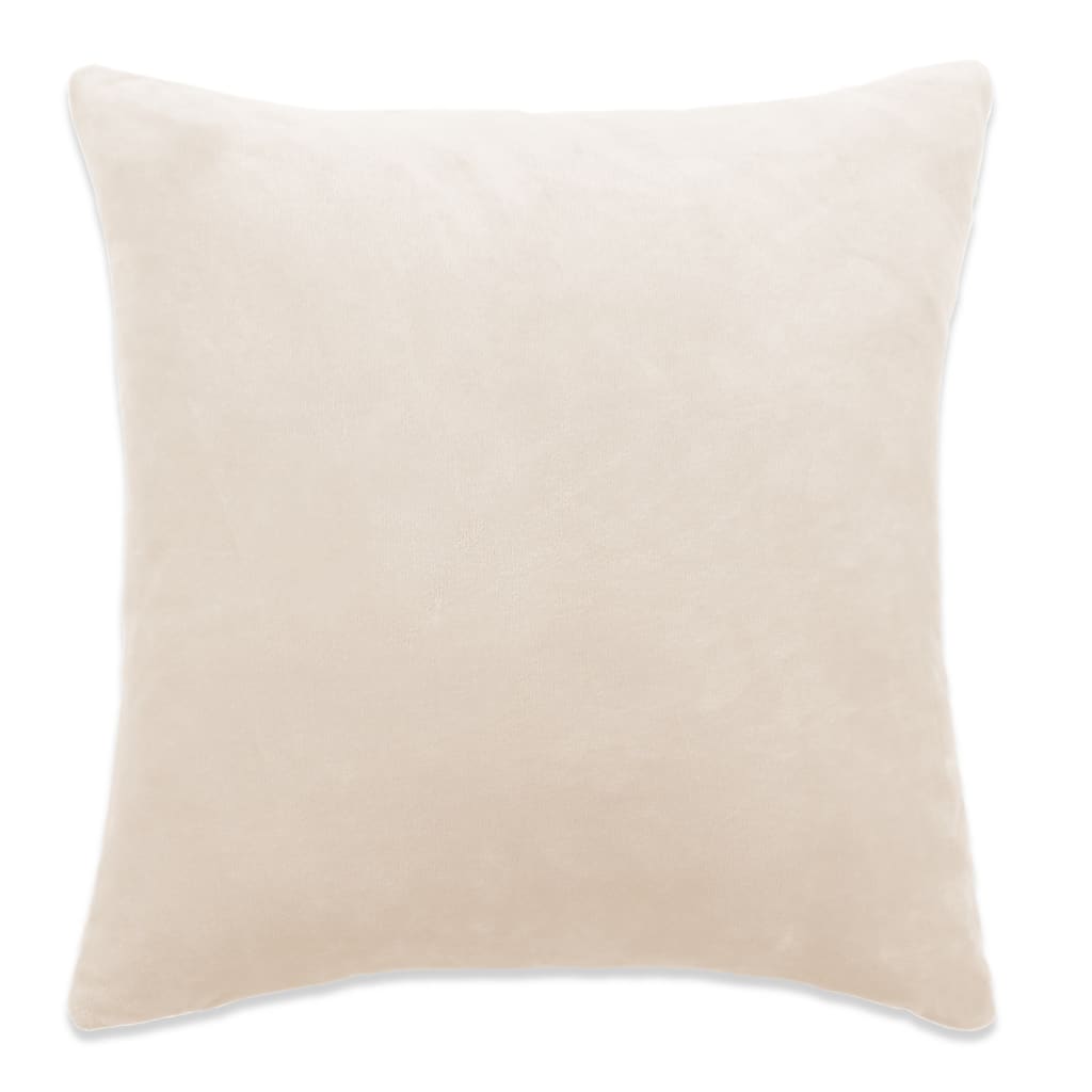 vidaXL Cushion Covers 4 pcs Velour 40x40 cm Off White