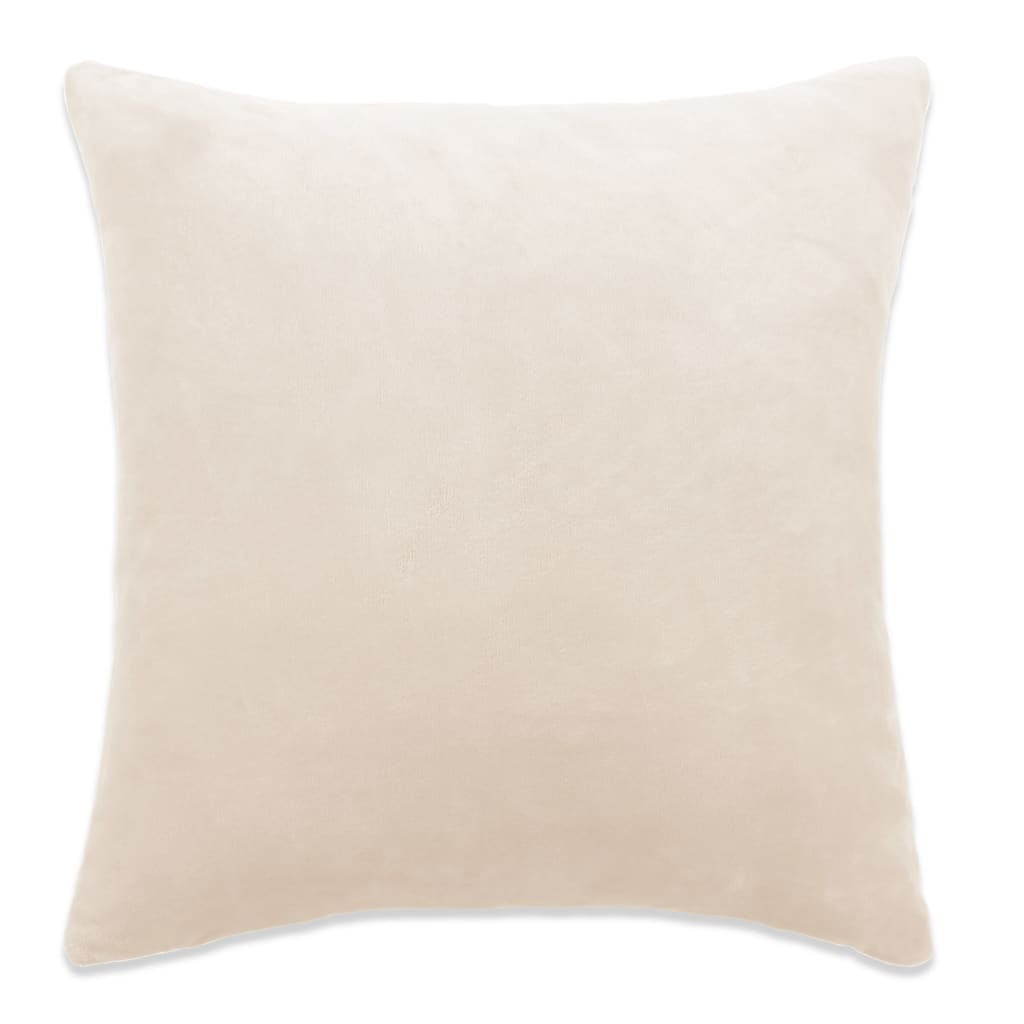 vidaXL Housses de coussin 4 pcs Tissu 50x50 cm Blanc cassé