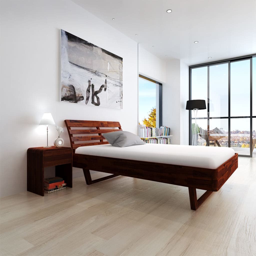 vidaXL Rám postele masivní akáciové dřevo 140 x 200 cm