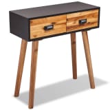 vidaXL Console Table Solid Acacia Wood 70x30x75 cm