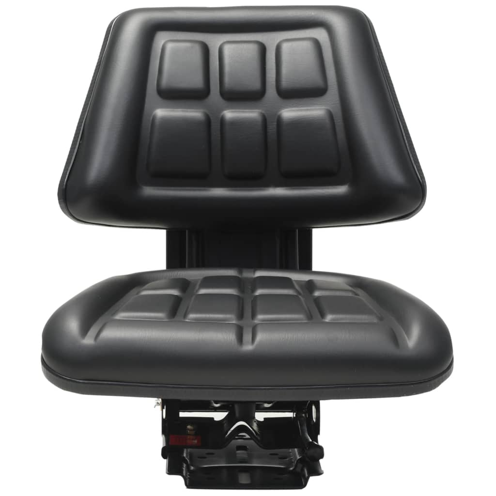 vidaXL Forklift & Tractor Seat with Adjustable Backrest Black 