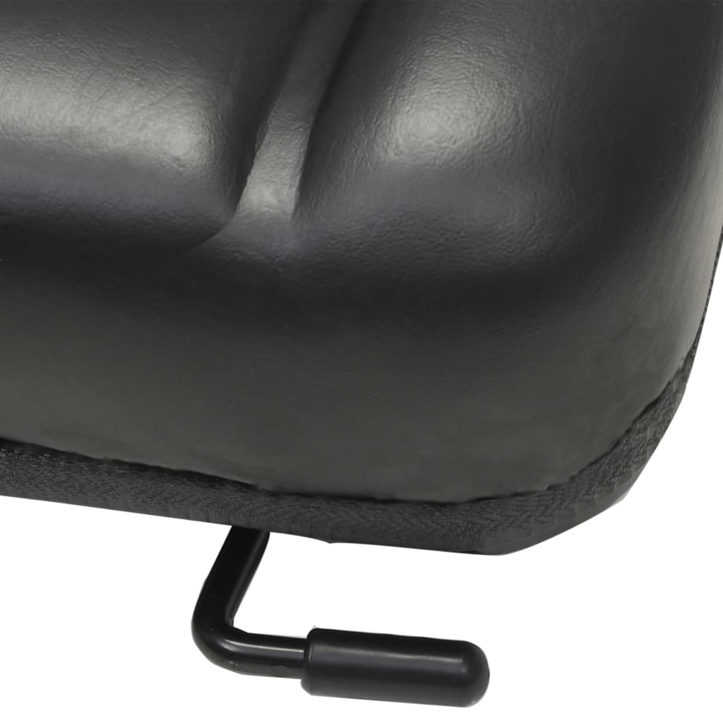 vidaXL Forklift & Tractor Seat with Adjustable Backrest Black