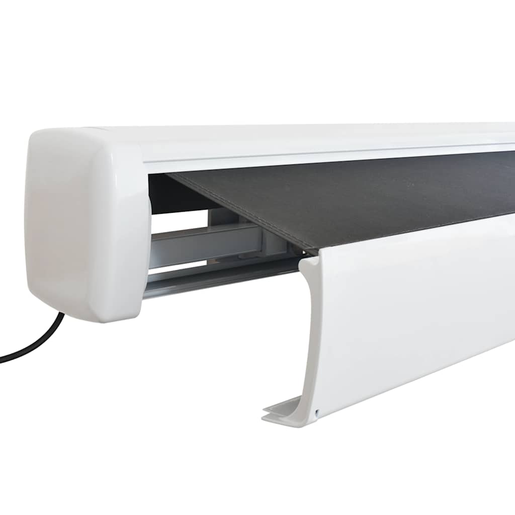 antracit színű, motorizált napellenző 400 cm