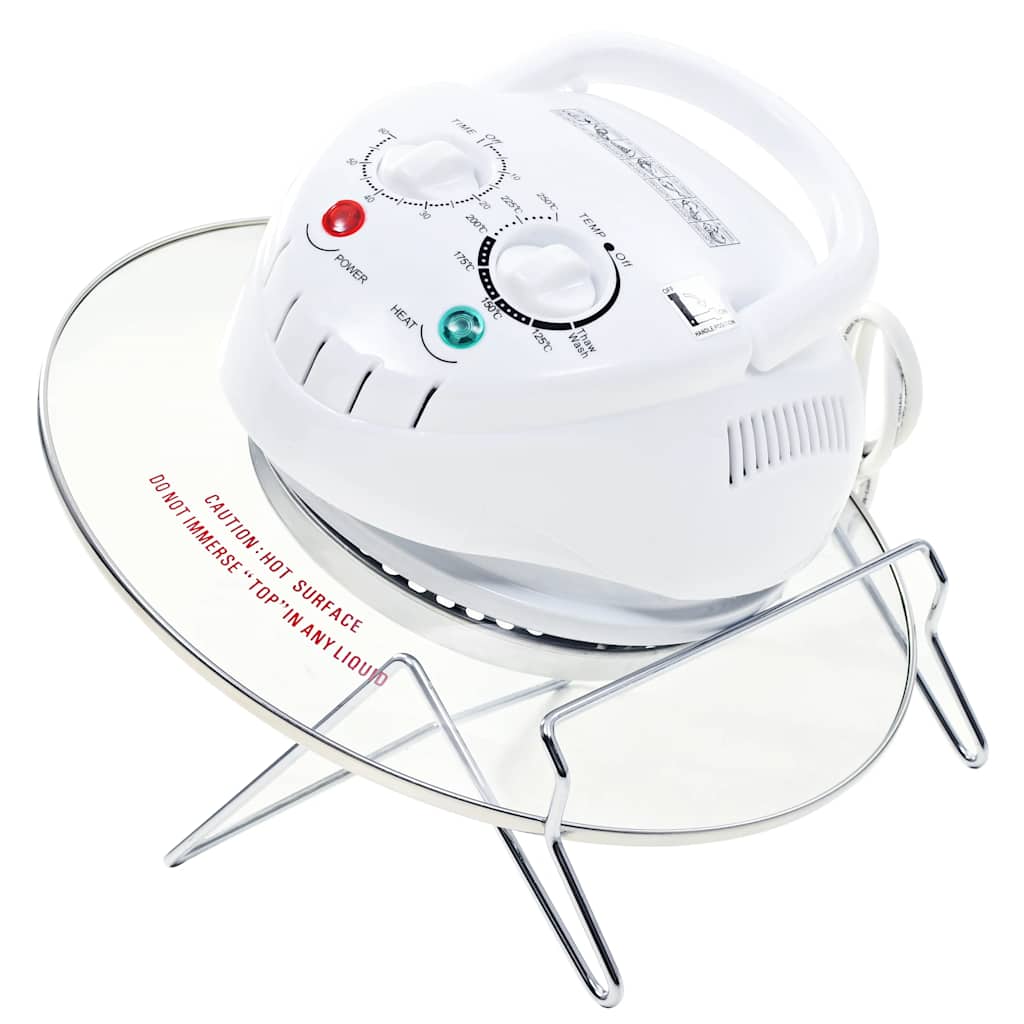 

vidaXL Halogeen heteluchtoven met uitbreidingsring 1400 W 17 L