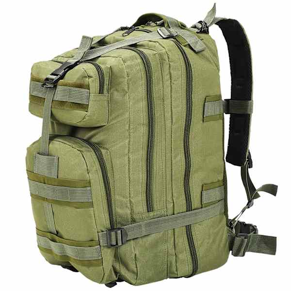 vidaXL armeestiilis seljakott 50 l, oliivroheline
