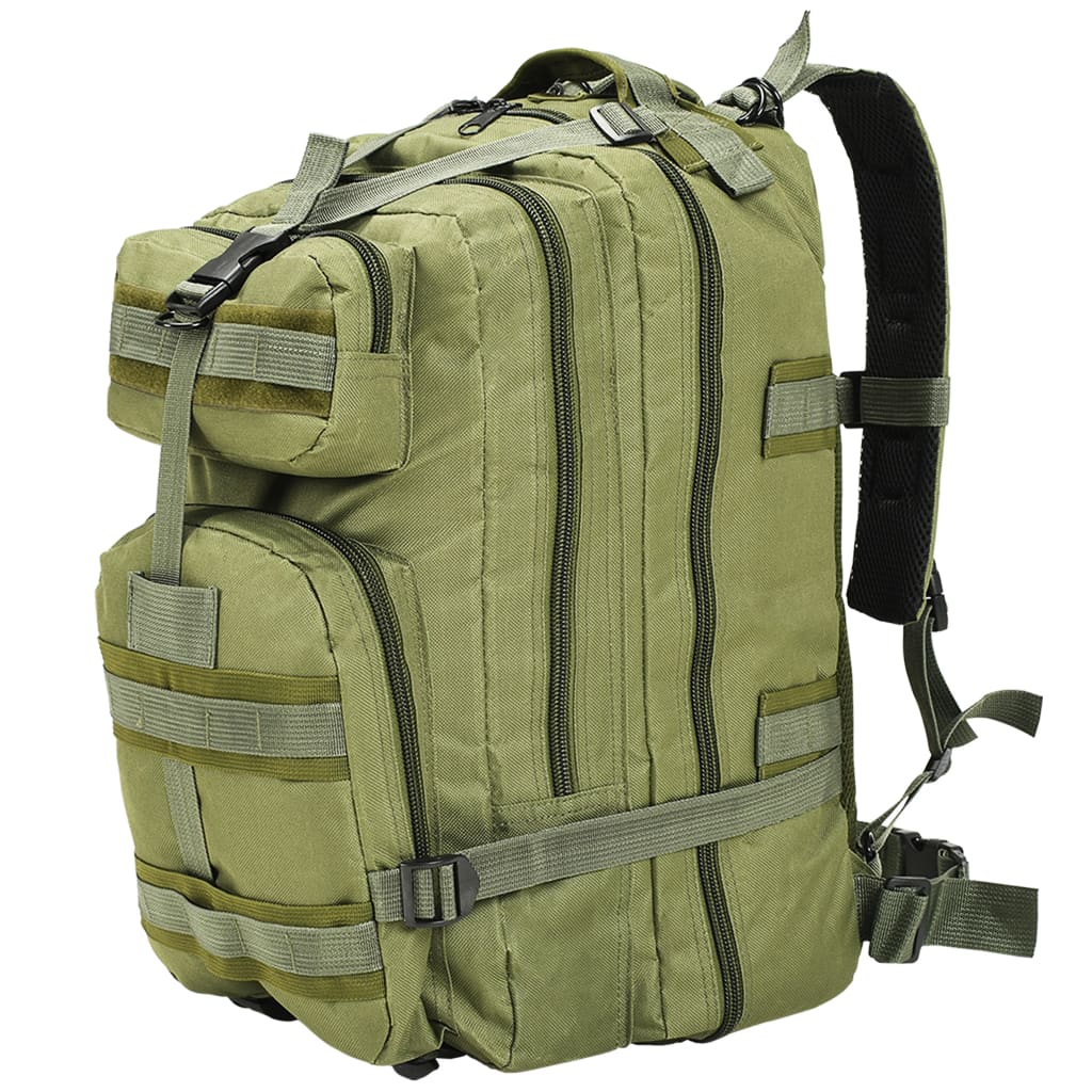 vidaXL Rucsac în stil militar, 50 L, verde măsliniu