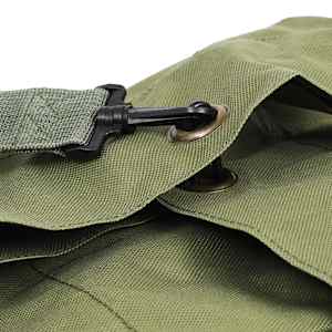 Sportovní taška v army stylu 85 l olivově zelená - obrázek 5