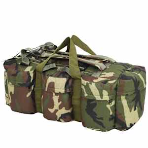 Sportovní taška 3 v 1 army styl 45 l maskáčová - obrázek 2