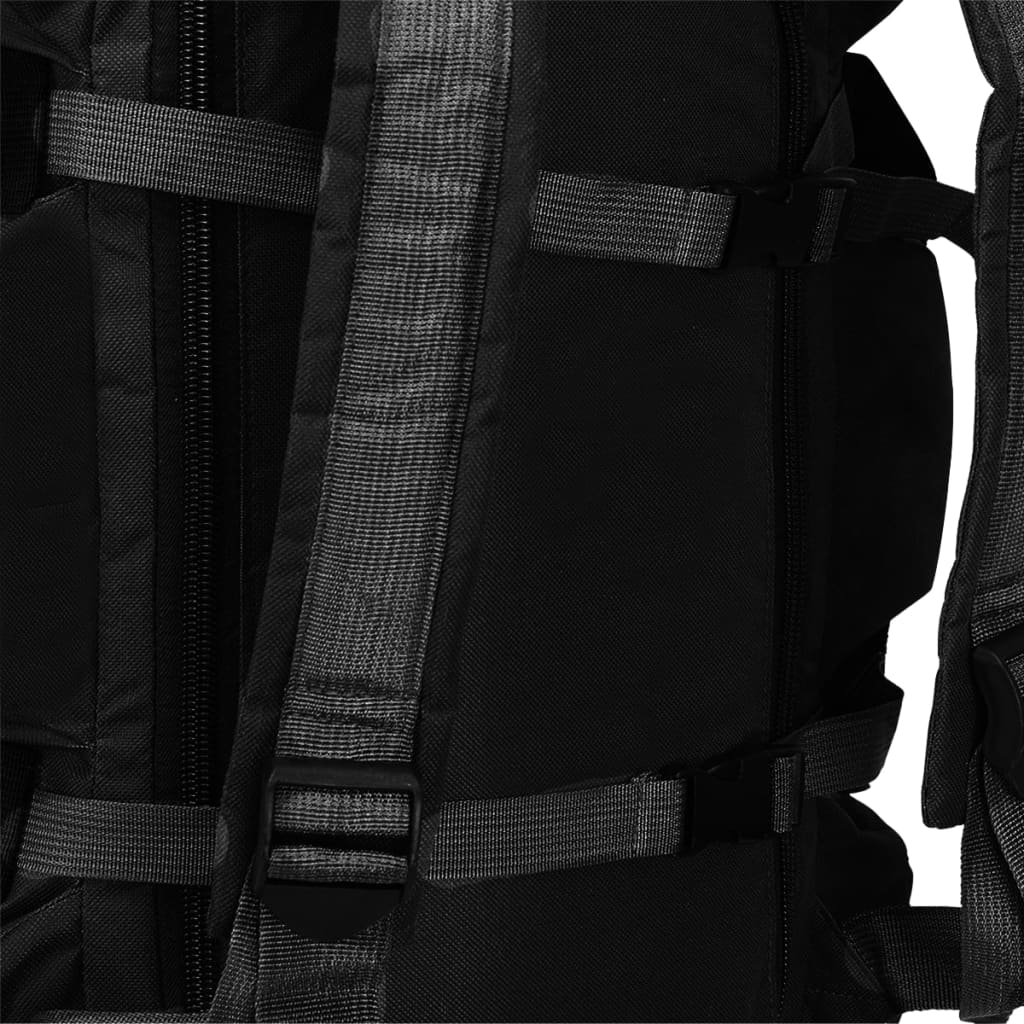Sportovní taška 3 v 1 army styl 90 l černá