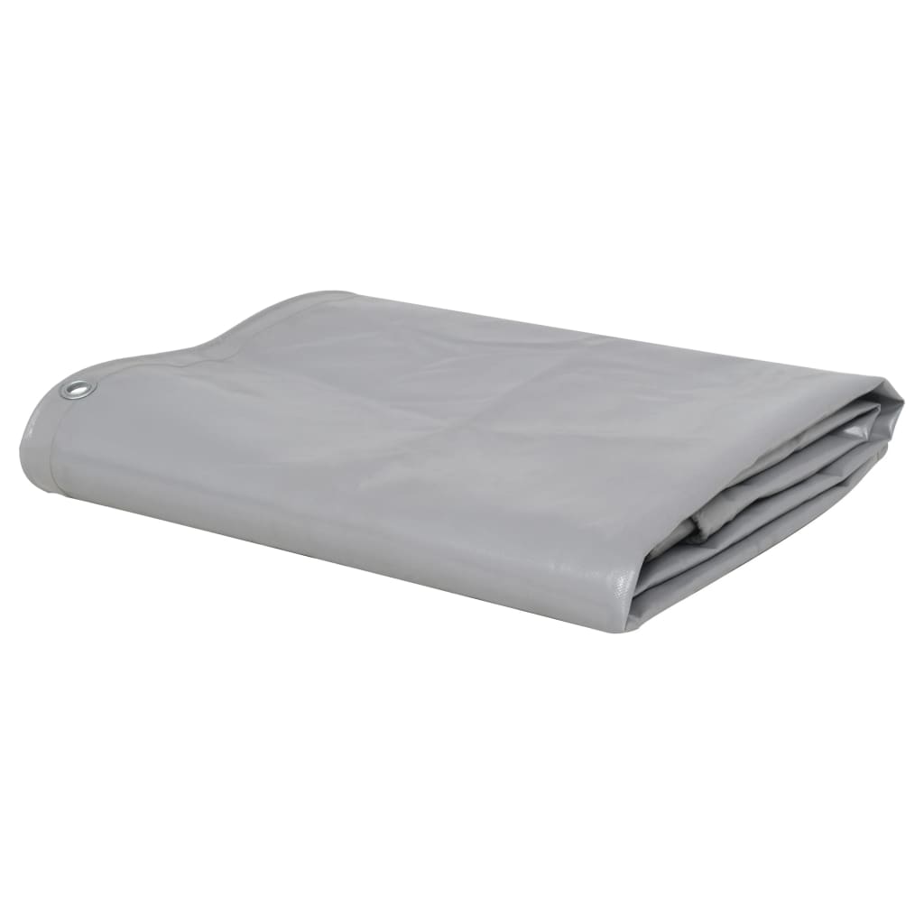 vidaXL Prelata, gri, 650 g/m², 3x4 m