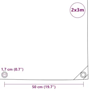 Plachta 650 g/m² 2 x 3 m zelená - obrázek 6