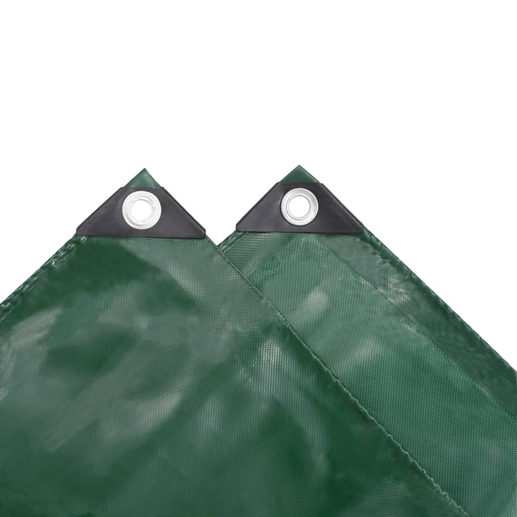 brezenta pārklājs, tents, 650 g/m², 4x4 m, zaļš | Stepinfit.lv