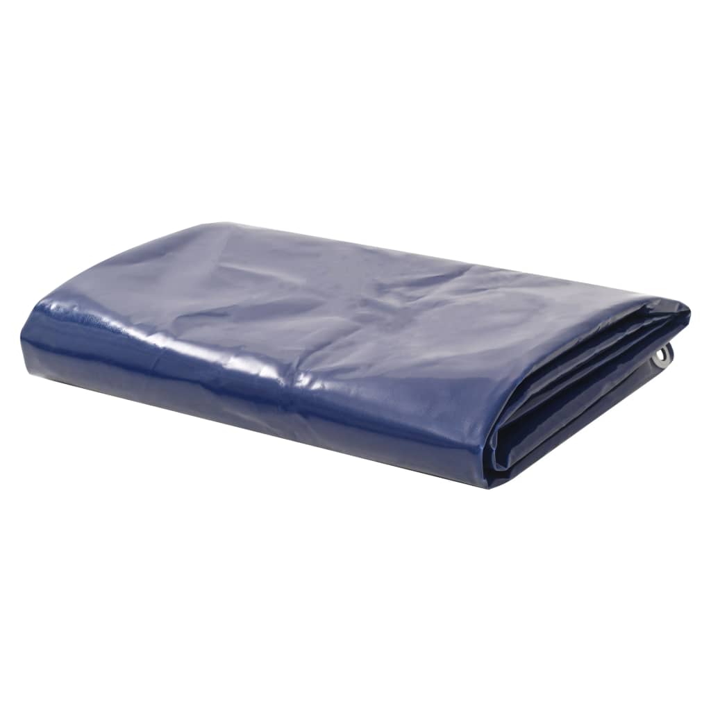 VIDAXL Dekzeil 650 g/m&#xB2, 3x3 m blauw online kopen