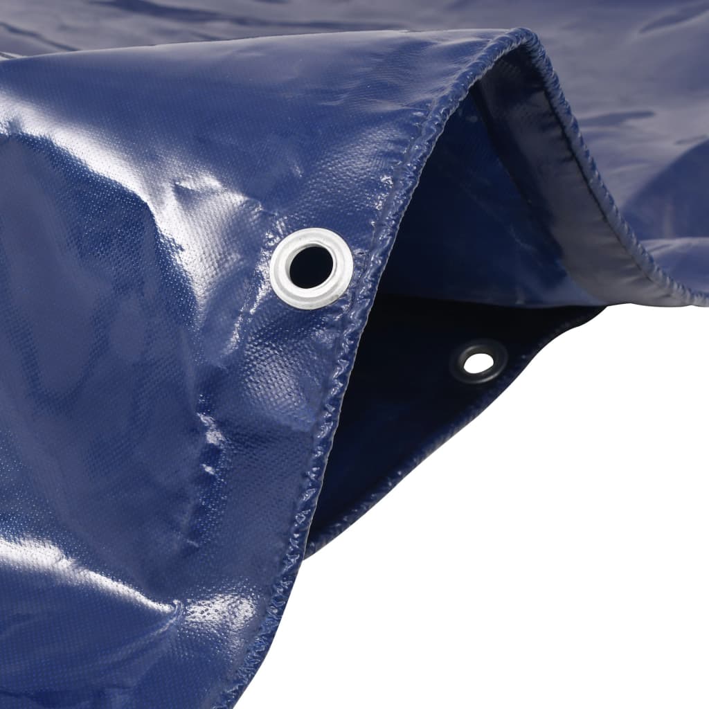 vidaXL Dekzeil 650 g/m² 4x8 m blauw afbeelding