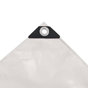 Plachta 650 g/m² 4 x 4 m bílá - obrázek 4