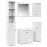 vidaXL Ensemble de mobilier de salle de bain 5 pcs Blanc