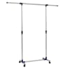 vidaXL reguleeritav riidenagi, roostevaba teras 165x44x150 cm h&otilde;bedane