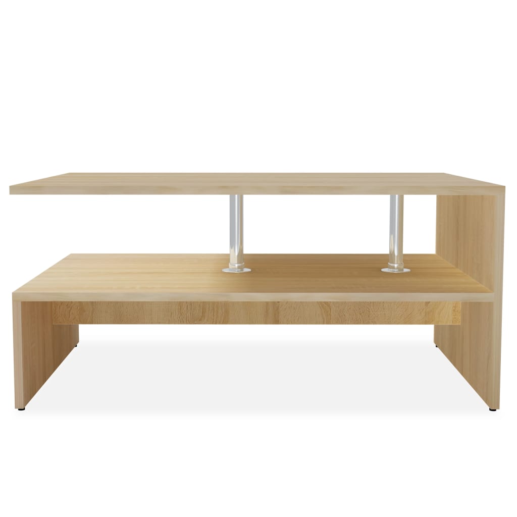 VidaXL - vidaXL Salontafel 90x59x42 cm spaanplaat eiken