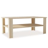 vidaXL Couchtisch Spanplatte 100 x 59 x 42 cm Eiche