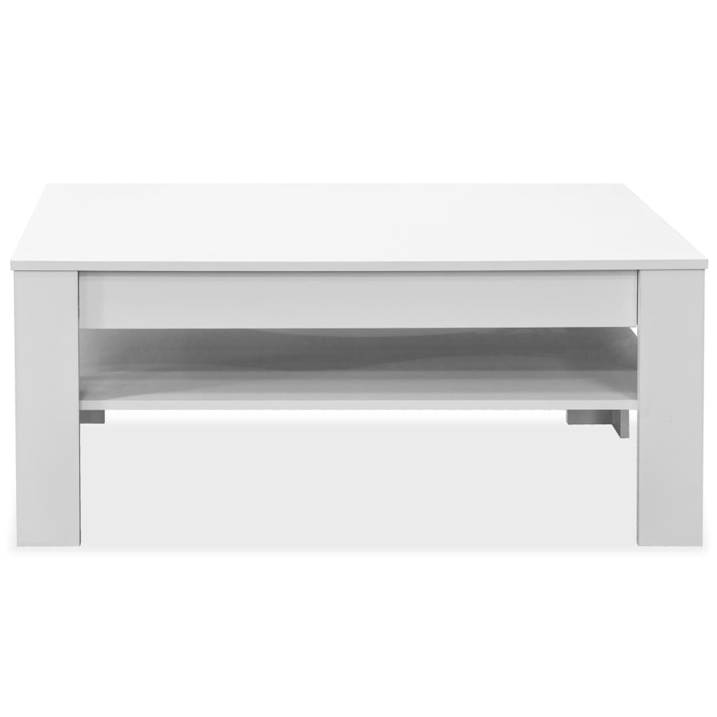 

vidaXL Salontafel 110x65x48 cm spaanplaat wit