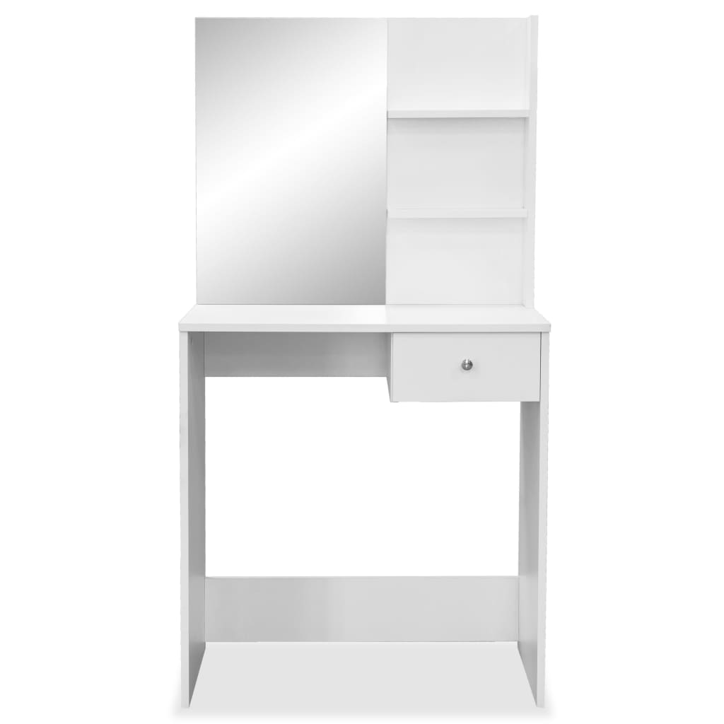 

vidaXL Kaptafel 75x40x141 cm spaanplaat wit