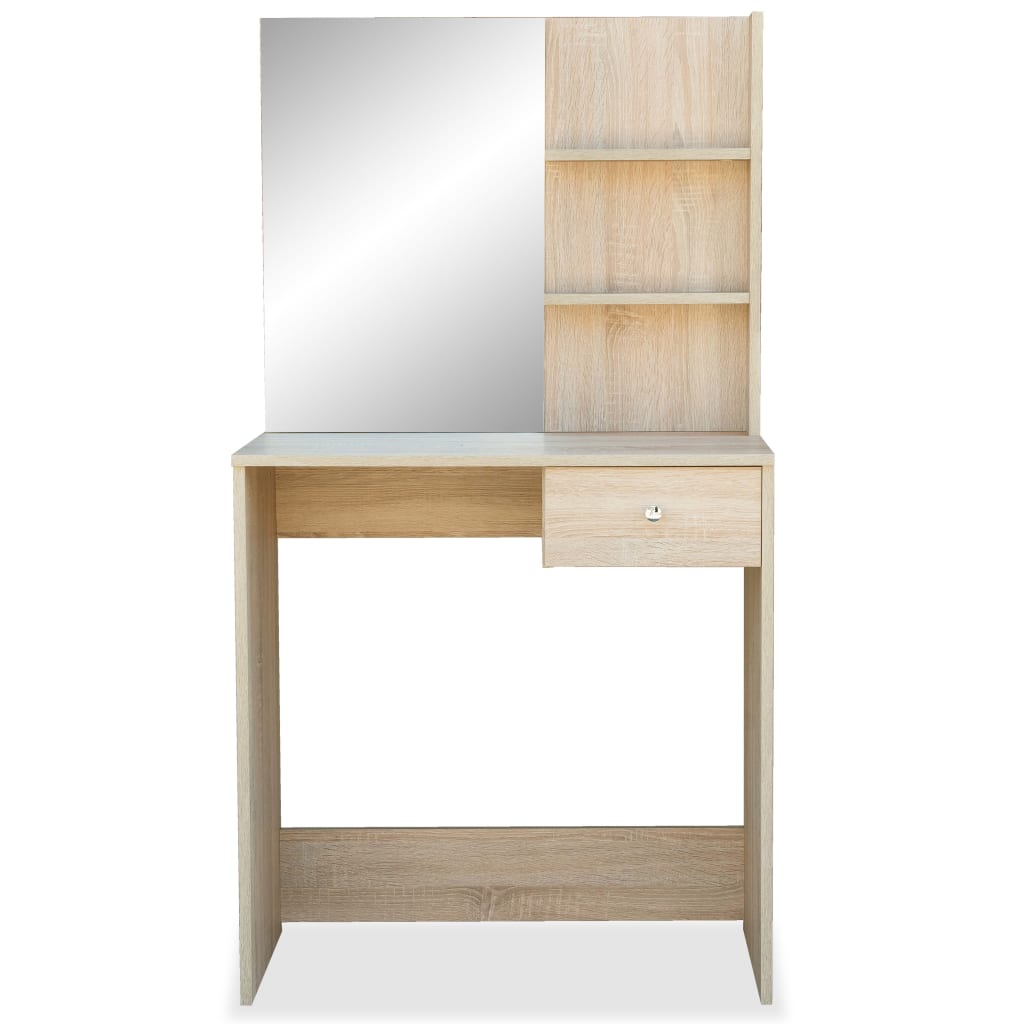 vidaXL Kaptafel 75x40x141 cm spaanplaat eikenkleur